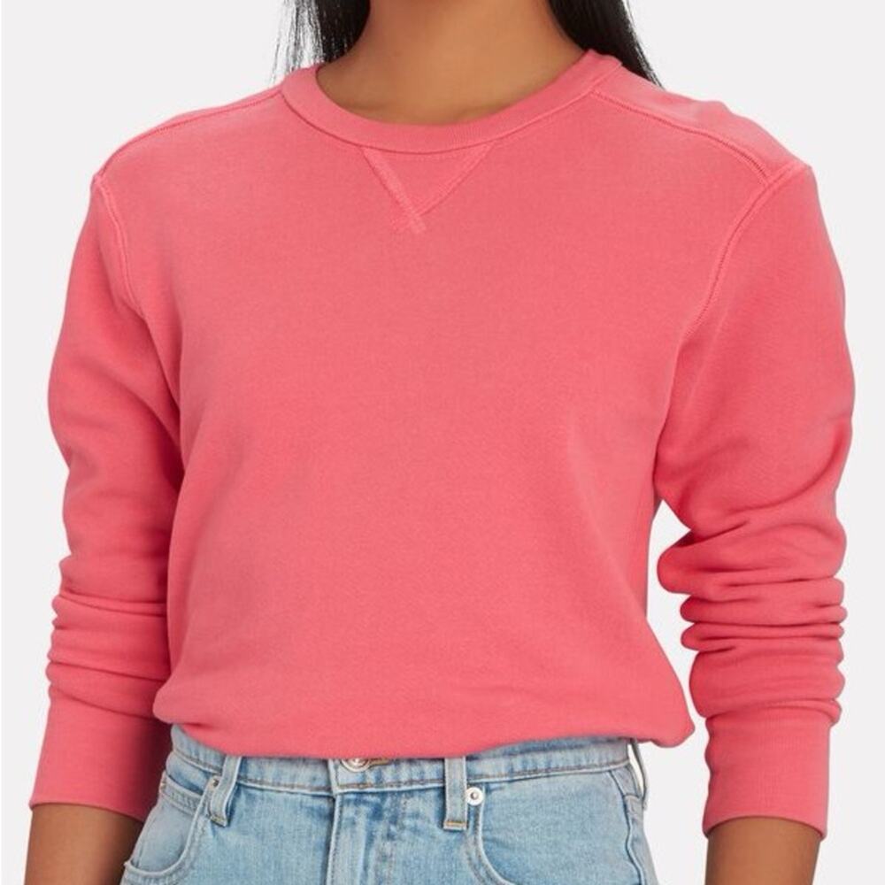 A.L.C. | Women’s Cedric Crewneck Sweatshirt Pink Casual Pullover Cotton Classic